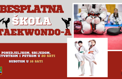 Besplatna škola taekwondo-a za djevojčice i dječake