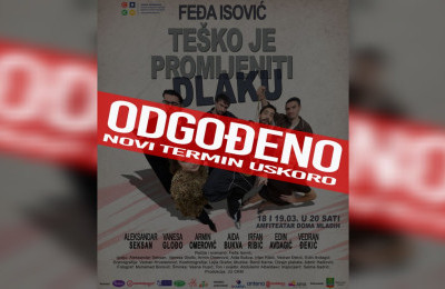 Odgođena premijera predstave „Teško je promijeniti dlaku“ Feđe Isovića
