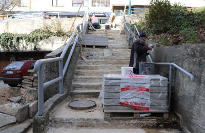 Započeli radovi na sanaciji stepeništa u Ulici Hamze Orlovića