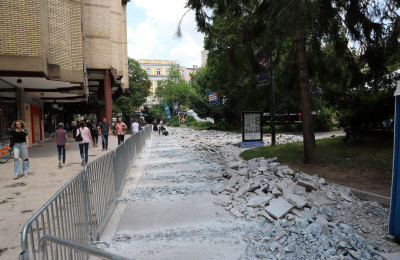 Počeli radovi na sanaciji šetnice u Ulici Muhameda Kantardžića