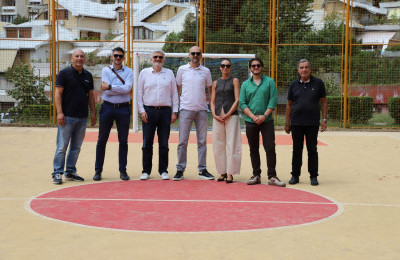 Načelnik Mandić i vijećnici obišli obnovljeno sportsko igralište u naselju Breka