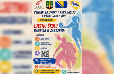 Počela besplatna ljetna škola ragbija u Sarajevu