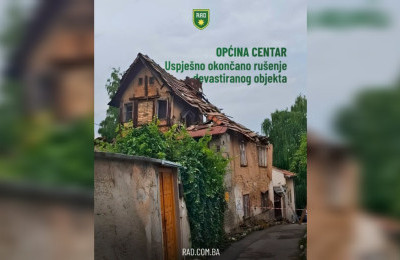 Uklonjen još jedan ruševni objekat u Ulici Hadži-Hajdareva