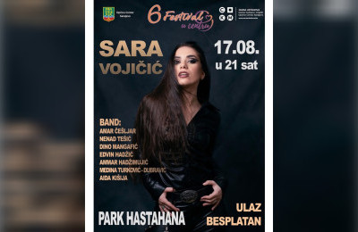 Večeras koncert Sare Vojičić u parku Hastahana
