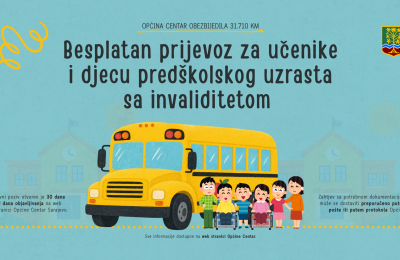 Besplatan prijevoz za učenike i djecu predškolskog uzrasta sa invaliditetom