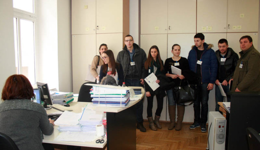 Studenti Fakulteta za javnu upravu na praksi u Općini Centar