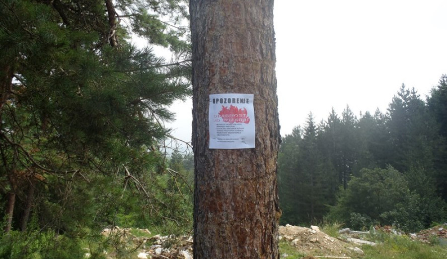 Upozorenje o povećanoj opasnosti od požara