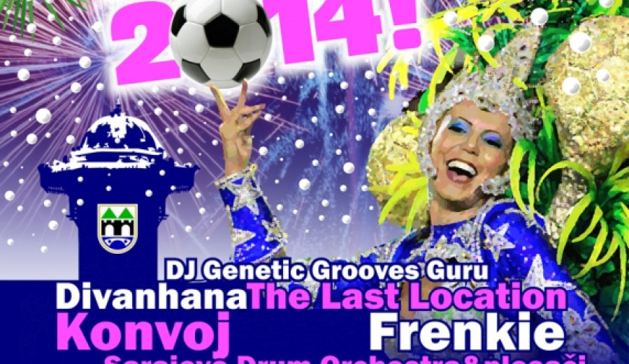 Javni doček Nove 2014. godine u organizaciji Grada Sarajeva i partnera pod sloganom ''Tropska noć u Sarajevu''