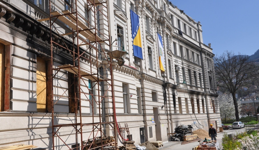 Obnova zapaljene zgrade Općine Centar ide planiranom dinamikom