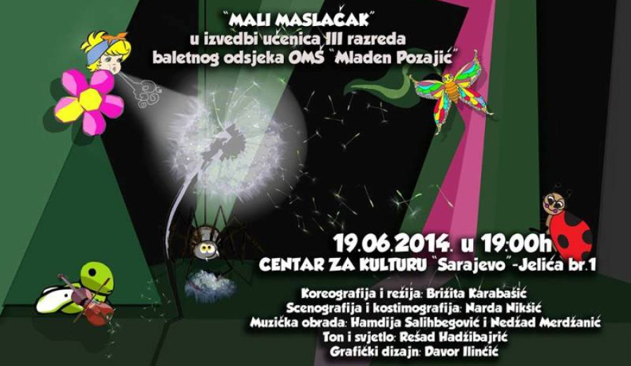 Baletska predstava ''Mali maslačak'' za osnovce