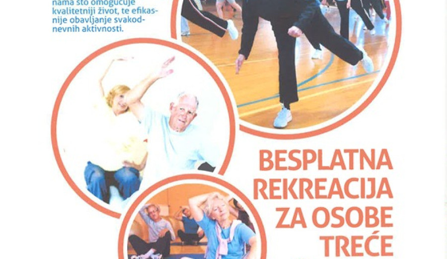 Prijave za rekreaciju za građane treće životne dobi
