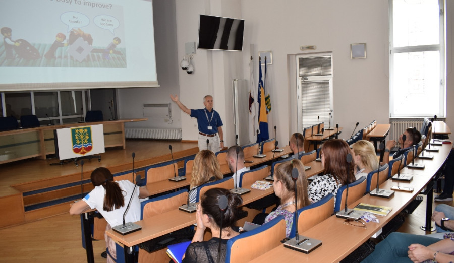 Predavanje za volontere o informacionom sistemu Općine