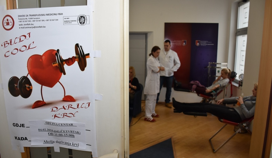 U Općini Centar organizovana dobrovoljna akcija darivanja krvi