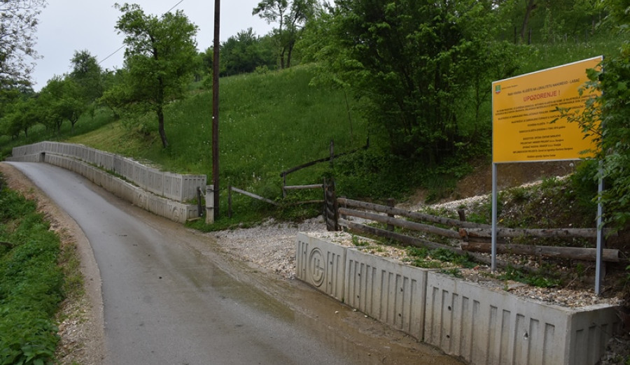 Započeli radovi na sanaciji klizišta na Nahorevu