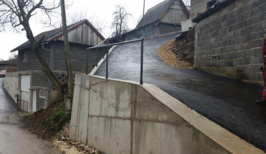 Okončana sanacija dijela saobraćajnice i potpornog zida u Nahorevu