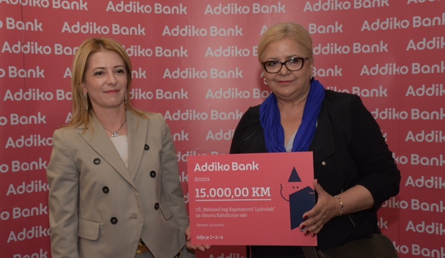 Općina Centar i Addiko Bank obnavljaju fiskulturnu salu OŠ „Mehmed-beg Kapetanović Ljubušak“