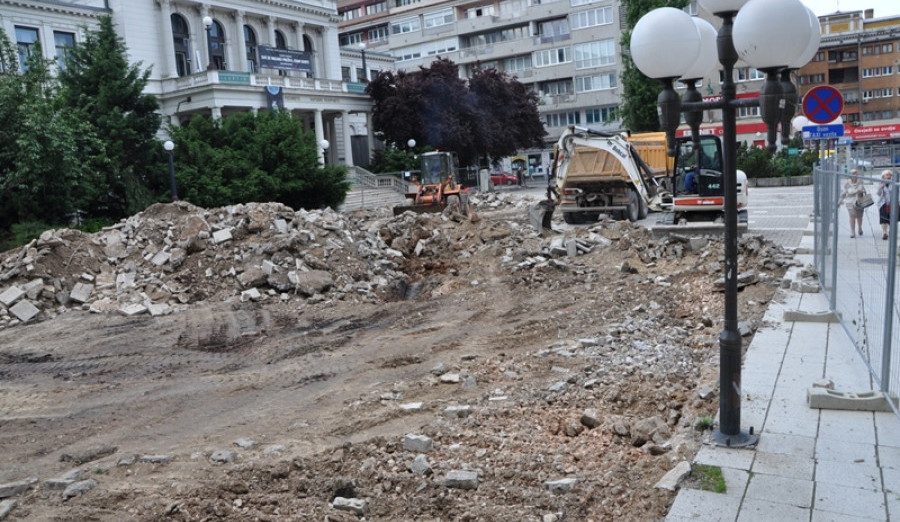 Počeli radovi na Pozorišnom trgu ''Susan Sontag''