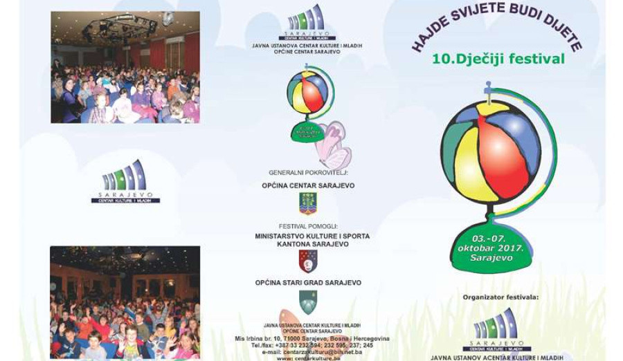 U Centru za kulturu počinje festival „Hajde svijete budi dijete“