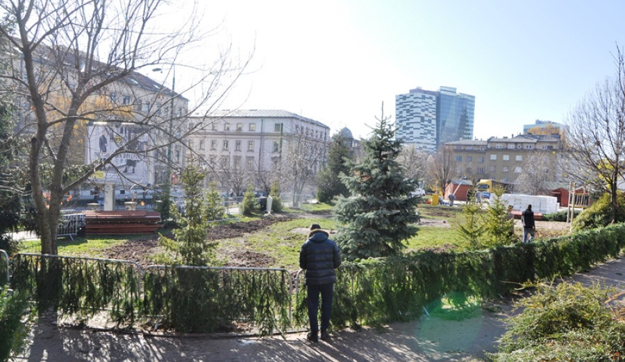 Pripreme za ovogodišnji zimski Sarajevo Holiday Market u parku Hastahana