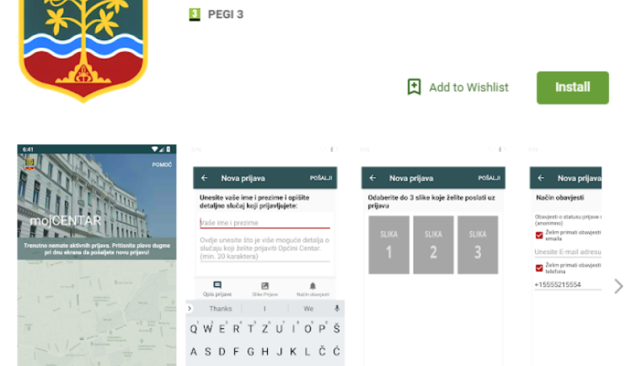 Puštena u rad besplatna mobilna aplikacija „mojCENTAR“