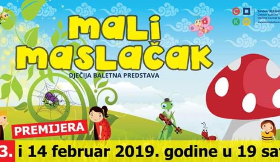 Dječija predstava „Mali maslačak“ u Centru kulture i mladih