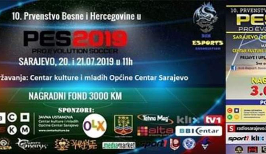 Jubilarno 10. prvenstvo BiH u Pro Evolution Soccer 2019.