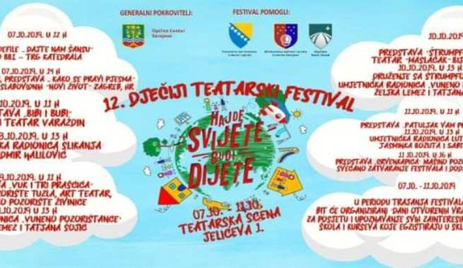 U oktobru počinje festival „Hajde svijete budi dijete“