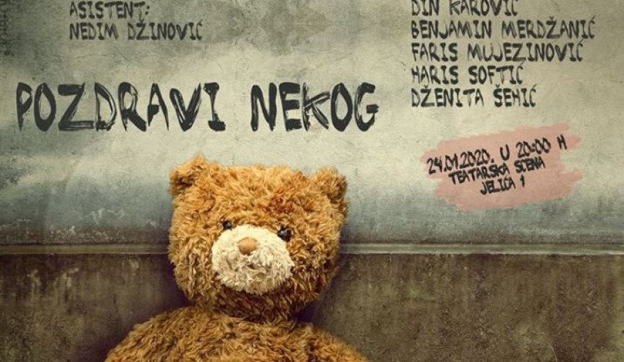 Sutra premijera predstave „Pozdravi nekog“ nastala u produkciji Centra kulture i mladih Općine Centar