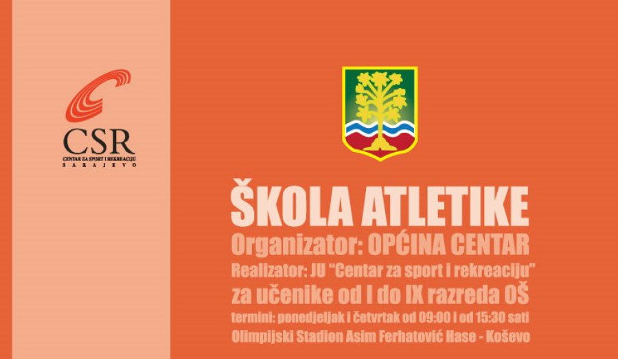 Uskoro počinje besplatna škola atletike