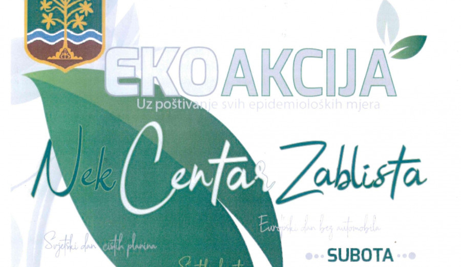 U subotu eko akcija „Nek Centar zablista“