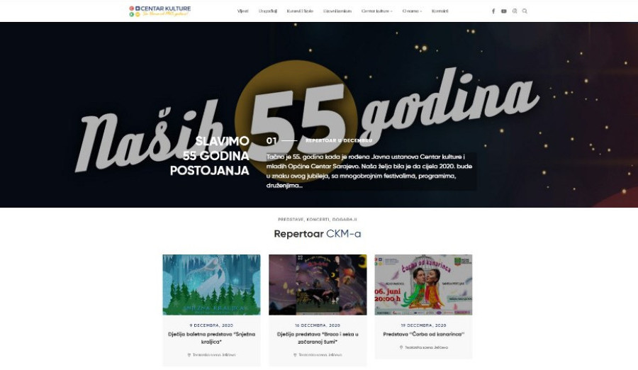 Centar kulture i mladih 55. godišnjicu slavi bogatim programom