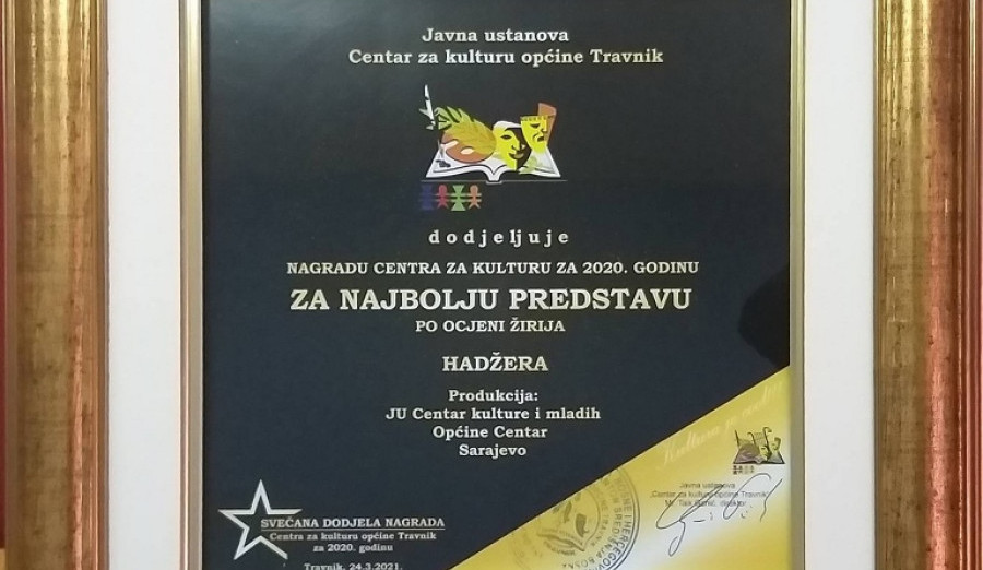 Predstava „Hadžera“ proglašena najboljom predstavom za 2020. godinu