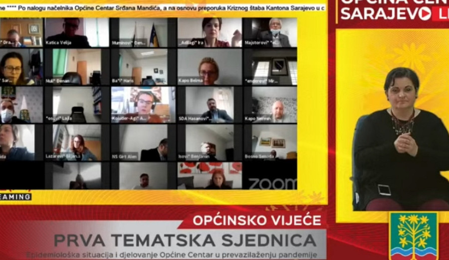 Općinsko vijeće Centar će sutra održati drugu vanrednu sjednicu