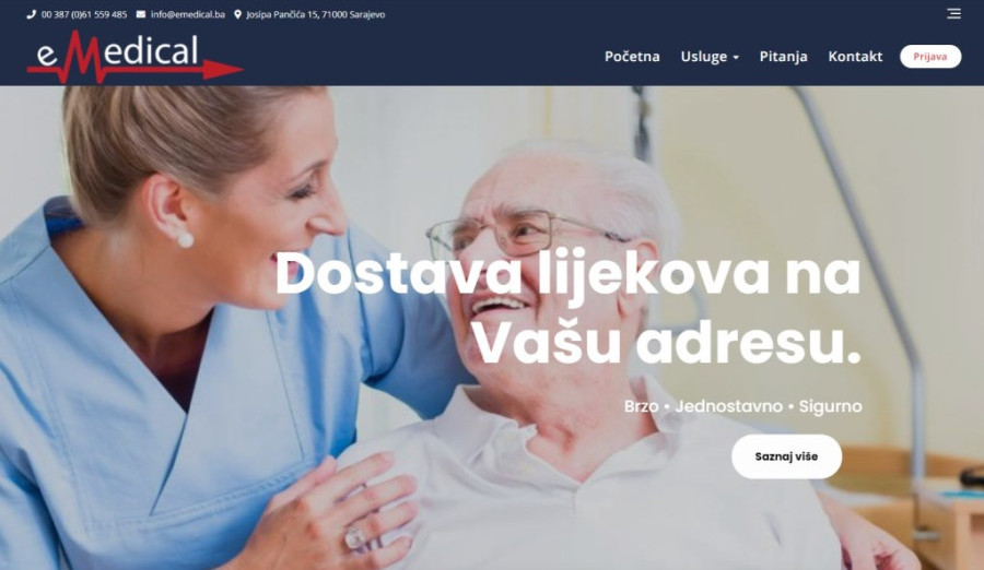 Besplatna dostava lijekova starijim i bolesnim građanima sa područja općine Centar