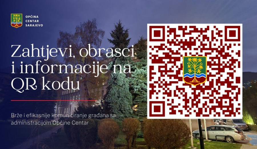 Zahtjevi, obrasci i informacije na QR kodu