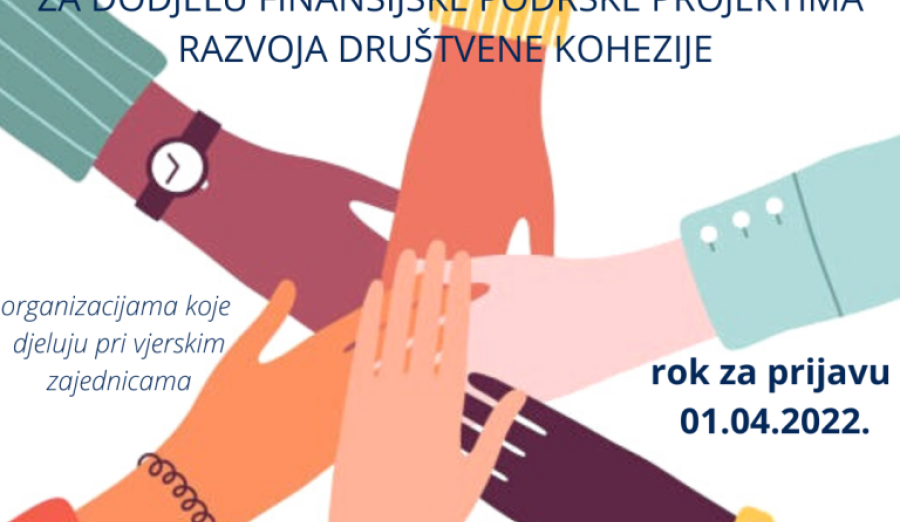 Javni poziv za projekte razvoja društvene kohezije