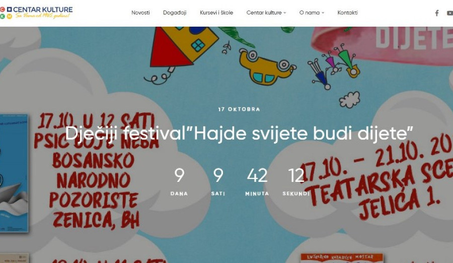 Dva festivala u Centru kulture i mladih u oktobru