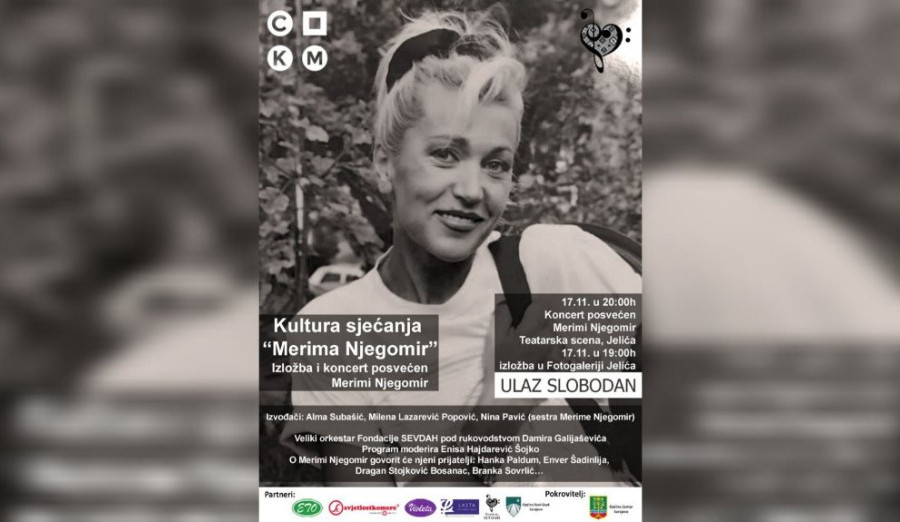 Koncert i izložba posvećeni Merimi Njegomir