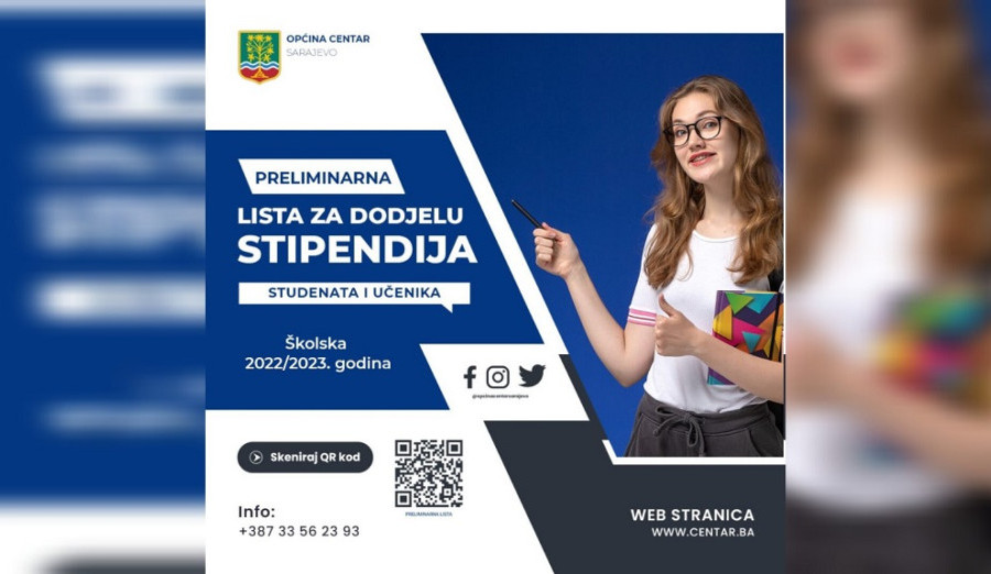Objavljena preliminarna lista kandidata za općinske stipendije
