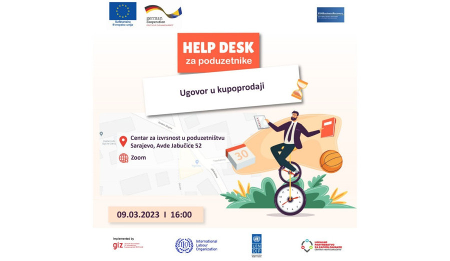 U četvrtak Help Desk sesija - Ugovor o kupoprodaji