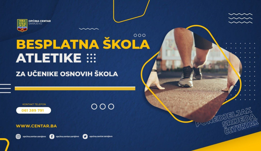 Besplatna škola atletike za osnovce