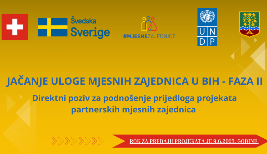 Direktni poziv za podnošenje prijedloga projekata partnerskih mjesnih zajednica