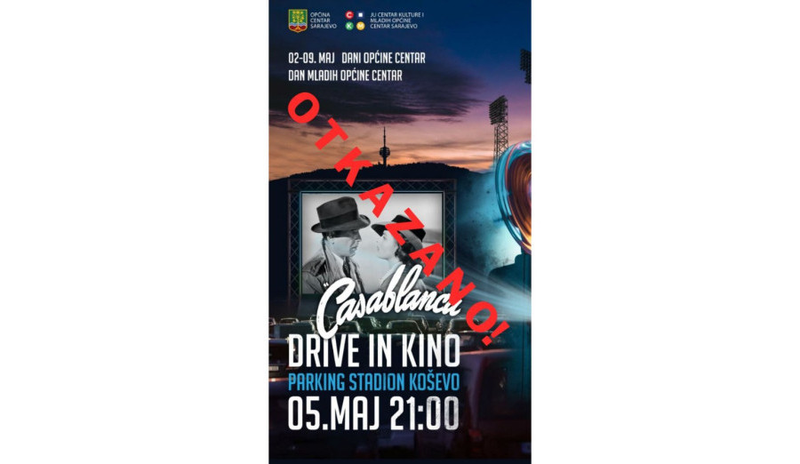 Odgođena večerašnja projekcija filma „Casablanca“