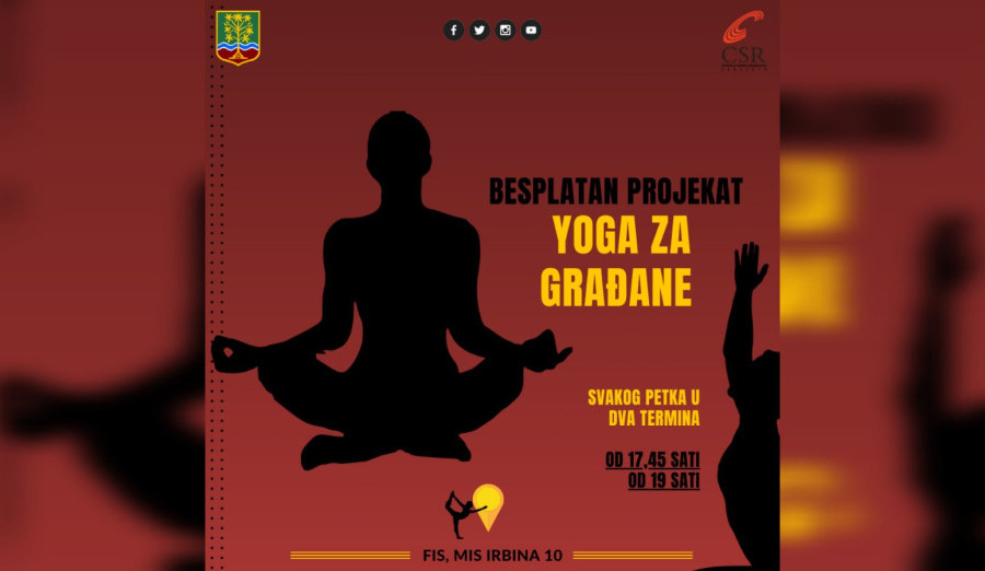 Besplatan projekat „YOGA“ za građane