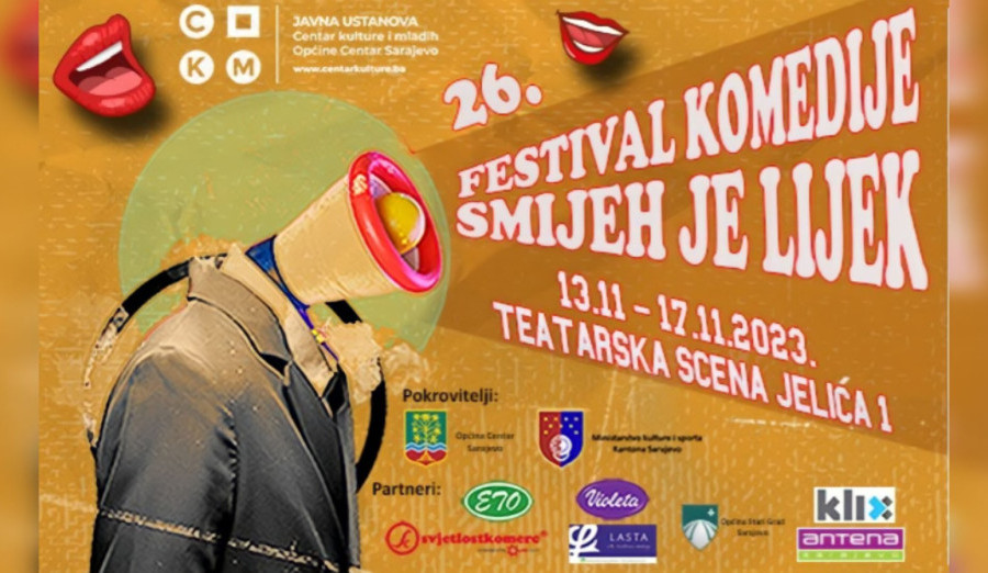 U ponedjeljak počinje 26. festival komedije „Smijeh je lijek“