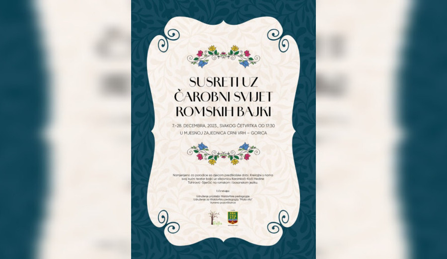 Sutra počinje projekat „Susreti uz raskošni svijet romskih bajki“
