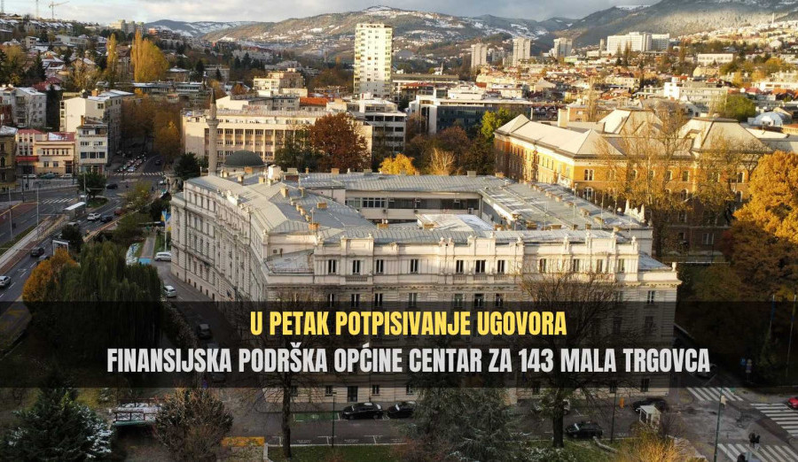 Finansijska podrška Općine Centar za 143 mala trgovca