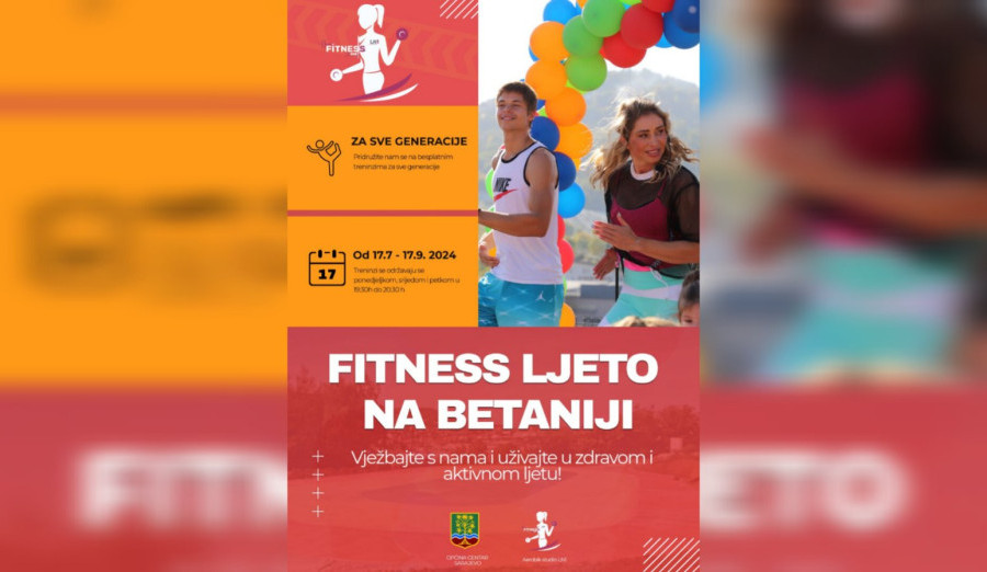 Večeras počinje projekat „Fitness ljeto na Betaniji“
