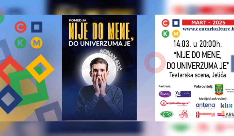 Komedija „Nije do mene, do Univerzuma je“ u Jelićevoj