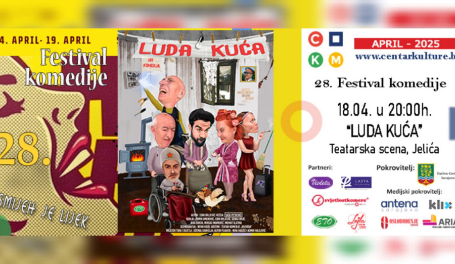 Predstava „Luda kuća“ ponovo na sceni Centra kulture i mladih
